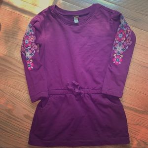 Tea collection embroidered sweater dress w pockets